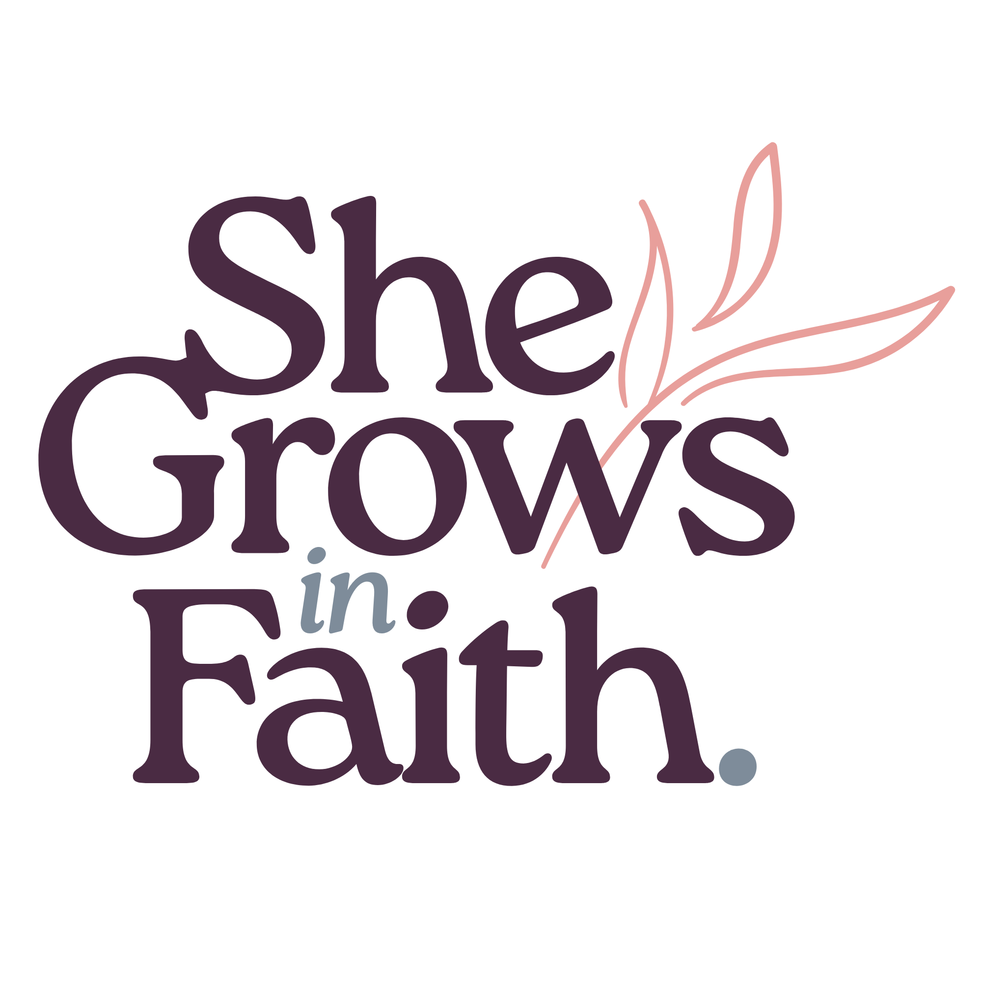 She Grows in Faith logo